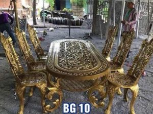 bàn ghế 09 - Nhôm Đúc Hoàng Gia Đà Lạt